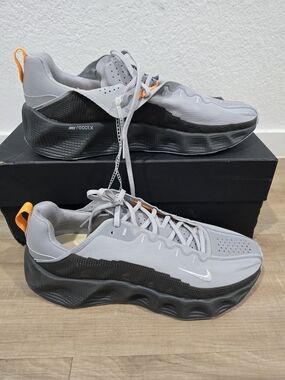 Nike Ava Rover Men’s Grey & Black Athletic Sneakers with Orange Accent